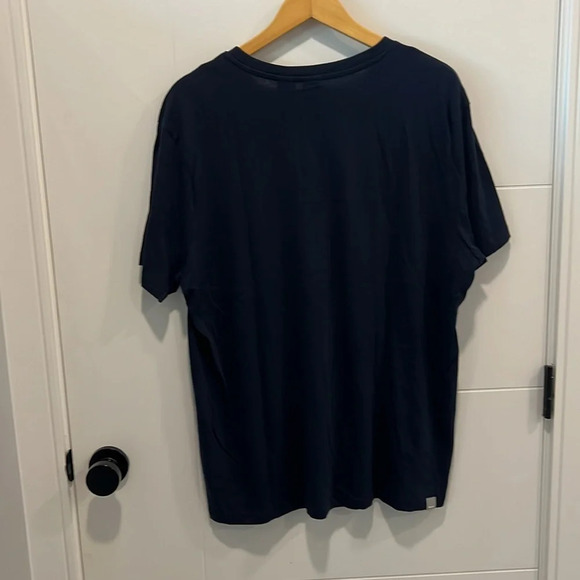 🧡💙 Bench 1/4 Button navy blue  short sleeve shirt size XL - Picture 2 of 7